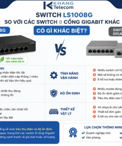 Switch LS1008G so với các switch 8 cổng Gigabit khác có gì khác biệt