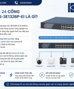 Switch PoE 24 cổng Hikvision DS-3E1326P-EI
