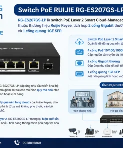 Switch PoE RUIJIE RG-ES207GS-LP
