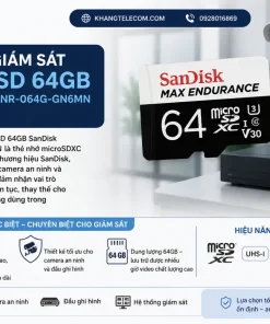 Thẻ nhớ giám sát Micro SD 64GB SanDisk SDSQQNR-064G-GN6MN