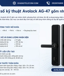 Thông số kỹ thuật Avolock AG-47 gồm những gì