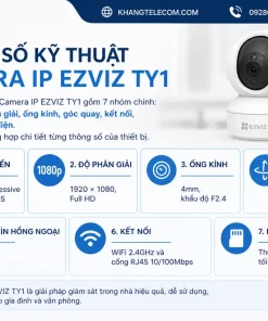 Thông số kỹ thuật Camera IP EZVIZ TY1 gồm những gì