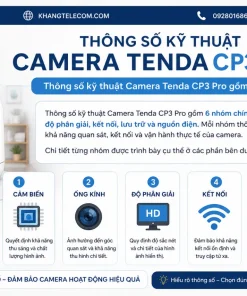 Thông số kỹ thuật Camera Tenda CP3 Pro gồm những gì
