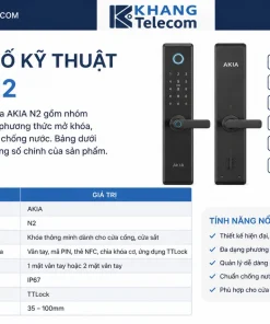 Thông số kỹ thuật của AKIA N2 gồm những gì