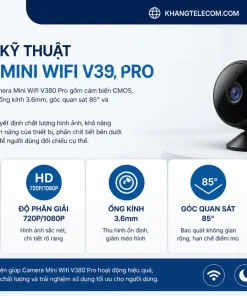 Thông số kỹ thuật của Camera Mini Wifi V380 Pro