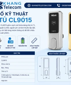 Thông số kỹ thuật của khóa tủ CL9015 gồm những gì