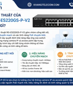 Thông số kỹ thuật của Switch RG-ES220GS-P-V2 gồm những gì