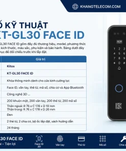 Thông số kỹ thuật Kitos KT-GL30 FACE ID gồm những gì