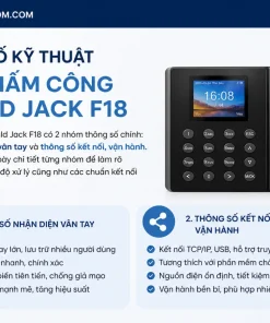 Thông số kỹ thuật máy chấm công Ronald Jack F18 gồm những gì