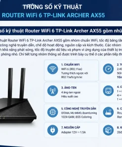 Thông số kỹ thuật Router WiFi 6 TP-Link Archer AX55 gồm những gì