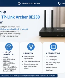 Thông số kỹ thuật Router WiFi TP-Link Archer BE230 gồm những gì