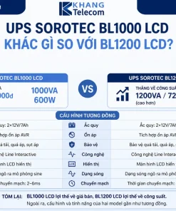 UPS SOROTEC BL1000 LCD khác gì so với BL1200 LCD