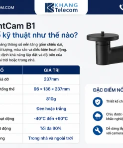 Ajax MountCam B1 có thông số kỹ thuật