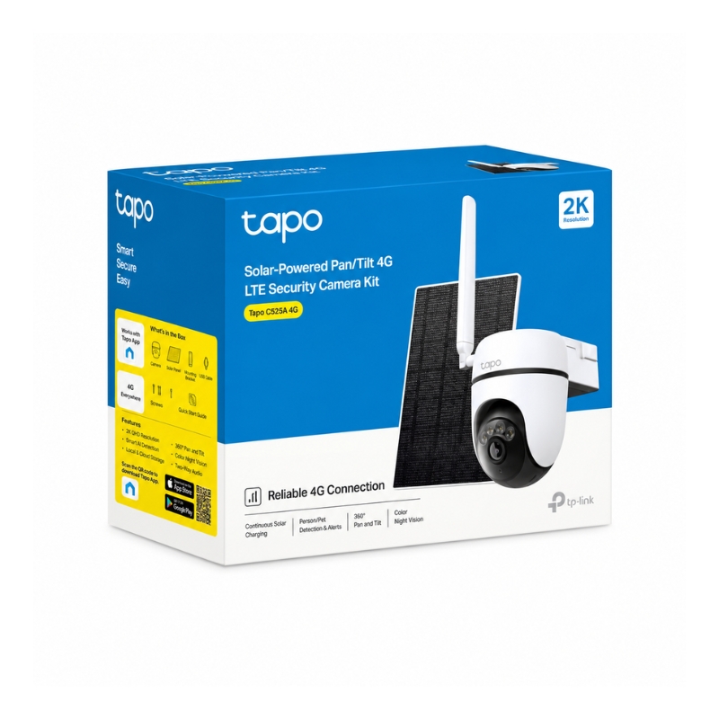 Bộ Camera Wi-Fi/4G Năng Lượng Mặt Trời Tapo C615G Kit 3MP Chính Hãng