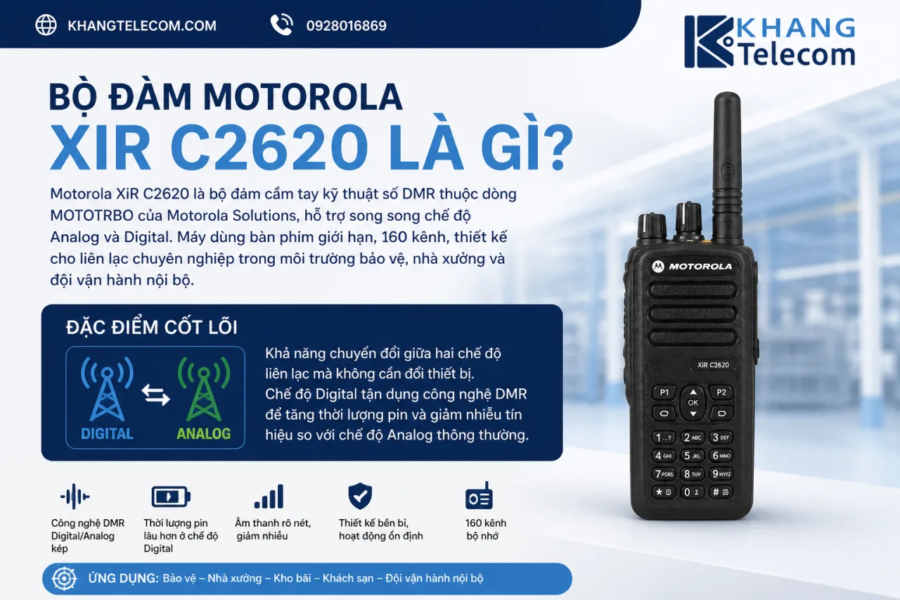 Bộ đàm Motorola XiR C2620 Bộ đàm Motorola XiR C2620