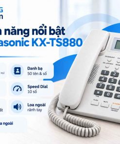 Các tính năng nổi bật của Panasonic KX-TS880 là gì?