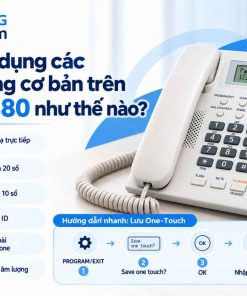 Cách sử dụng các chức năng cơ bản trên KX-TS880 như thế nào?