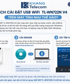 cài đặt USB Wifi TL-WN722N V4 trên máy tính