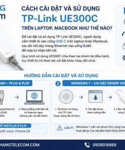 Cài Đặt Và Sử Dụng TP-Link UE300C Trên Laptop, Macbook