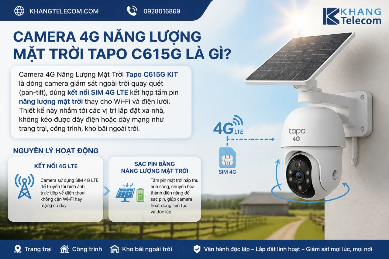 Camera 4G Năng Lượng Mặt Trời Tapo C615G Camera 4G Năng Lượng Mặt Trời Tapo C615G