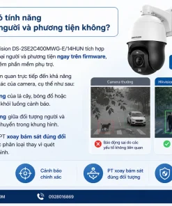 Camera có tính năng phân loại người và phương tiện