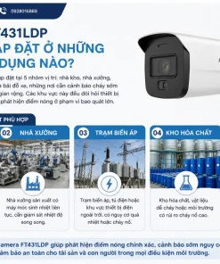 Camera FT431LDP phù hợp lắp đặt ở những vị trí/ứng dụng nào