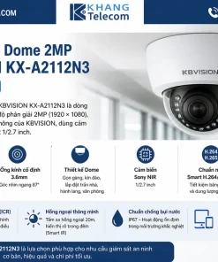 Camera IP Dome 2MP KBVISION KX-A2112N3