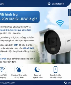 Camera IP Wifi hình trụ Hikvision DS-2CV1021G1-IDW