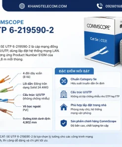 Cáp mạng CommScope CAT-5E UTP 6-219590-2
