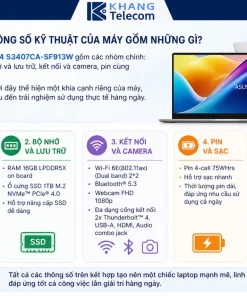 Cấu hình và thông số kỹ thuật của máy gồm những gì