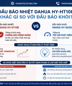 Đầu báo nhiệt Dahua HY-HT10B khác gì so với đầu báo khói
