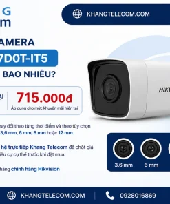 Giá bán camera DS-2CE17D0T-IT5 hiện nay là bao nhiêu