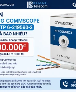 Giá bán cáp mạng CommScope CAT-5E UTP 6-219590-2 hiện nay là bao nhiêu
