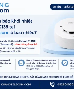 Giá bán Đầu báo khói nhiệt Dahua HY-C135 tại Khang Telecom là bao nhiêu