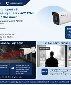 Khả năng hồng ngoại và chống ngược sáng của KX-A2112N3 hoạt động