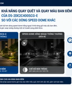 Khả năng quay quét và quay màu ban đêm của DS-2DE2C400SCG-E so với các dòng speed dome khác