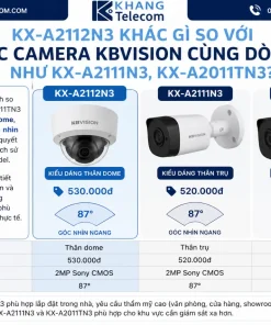 KX-A2112N3 khác gì so với các camera KBVISION cùng dòng như KX-A2111N3, KX-A2011TN3