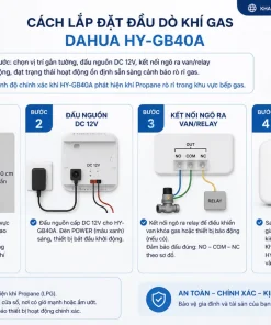 lắp đặt đầu dò khí gas Dahua HY-GB40A
