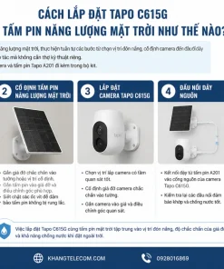 Lắp Đặt Tapo C615G Và Tấm Pin Năng Lượng Mặt Trời