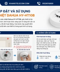 lắp đặt và sử dụng Đầu báo nhiệt Dahua HY-HT10B