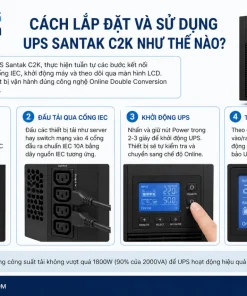 lắp đặt và sử dụng UPS Santak C2K