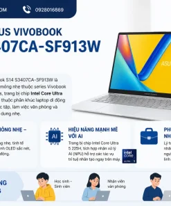 Laptop Asus Vivobook S14 S3407CA-SF913W
