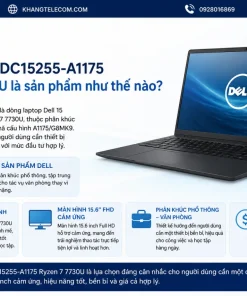 Laptop Dell DC15255-A1175 Ryzen 7 7730U là sản phẩm