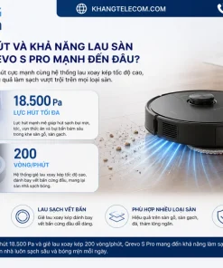 Lực hút và khả năng lau sàn của Qrevo S Pro mạnh đến đâu