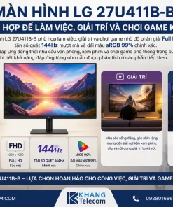Màn Hình LG 27U411B-B Có Phù Hợp Để Làm Việc, Giải Trí Và Chơi Game