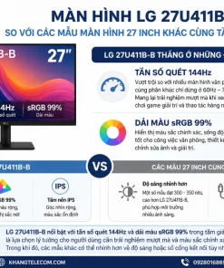 Màn Hình LG 27U411B-B So Với Các Mẫu Màn Hình 27 Inch Khác Cùng Tầm Giá Thế Nào