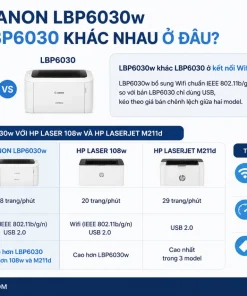 Máy in Canon LBP6030w so với LBP6030 khác nhau ở đâu