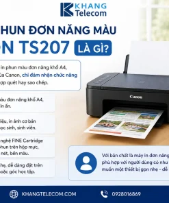 Máy in phun đơn năng màu Canon TS207