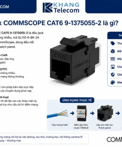 Modular Jack COMMSCOPE CAT6 9-1375055-2