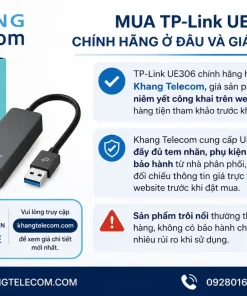 Mua TP-Link UE306 chính hãng ở đâu và giá bao nhiêu